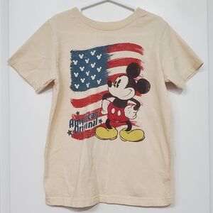 Disney Mickey Mouse Kids Cream T-Shirt Size S (5/6)